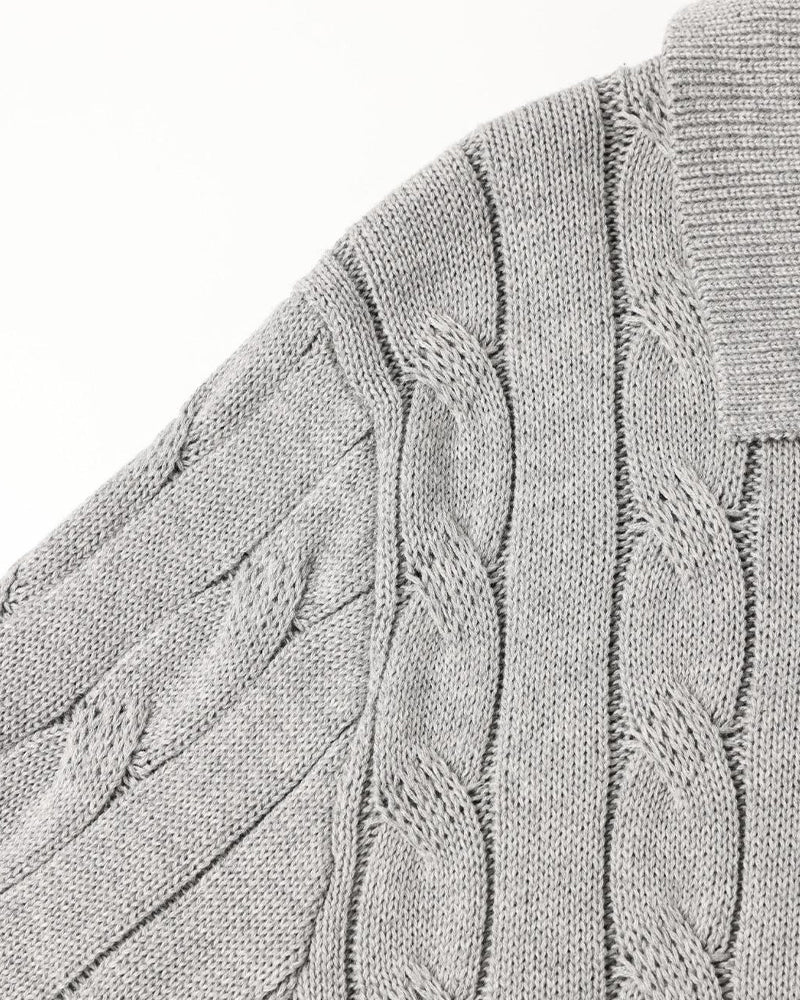 Cable Knit Polo