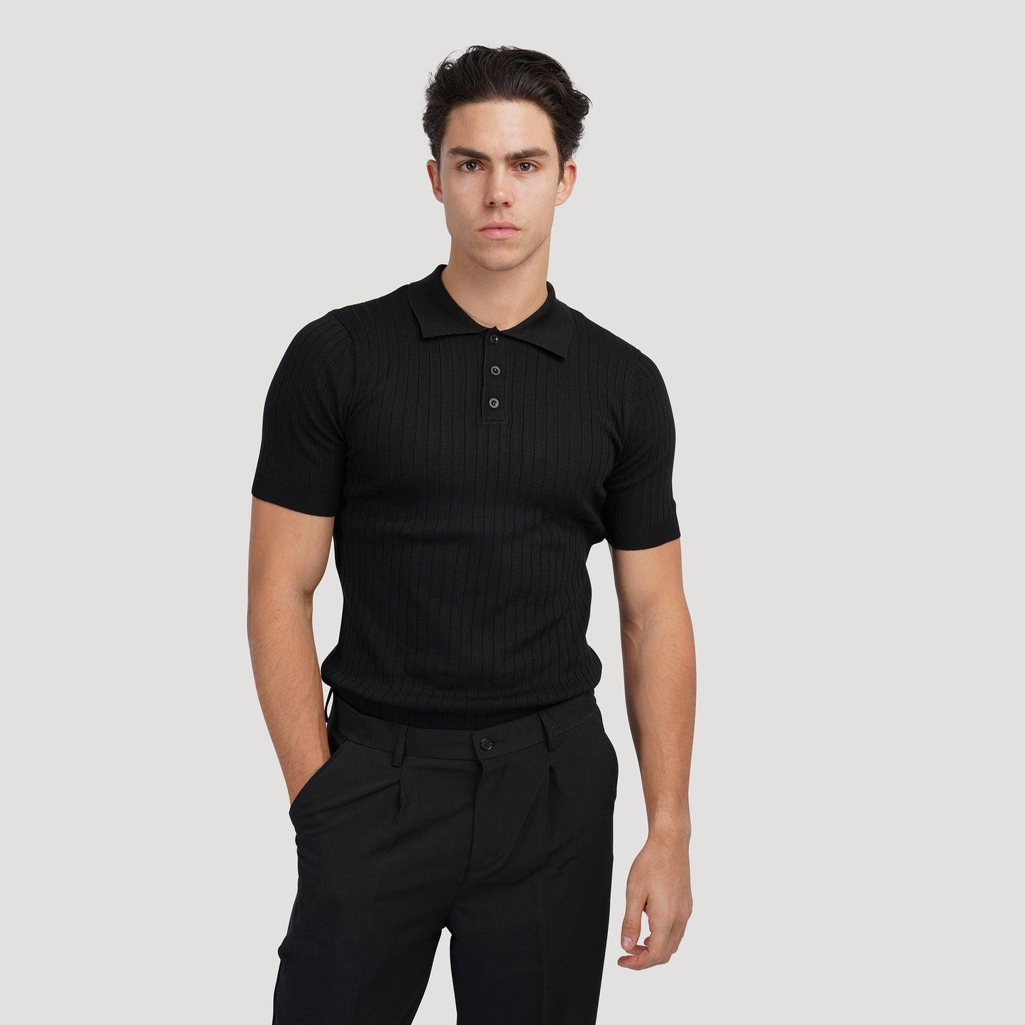 Knitted Polo Shirt