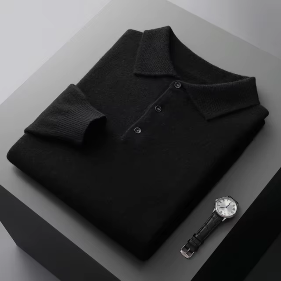 PORTFOLIO Wool Polo Sweater