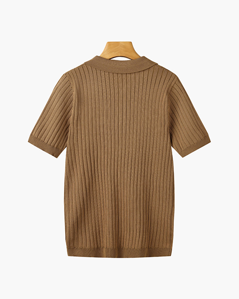 Knitted Polo Shirt
