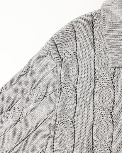 Cable Knit Polo