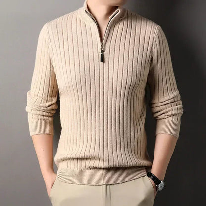 ZERMATT High Collar Half Zip Sweater