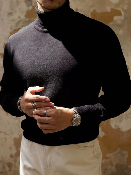 JANGSAN Merino Wool Turtleneck