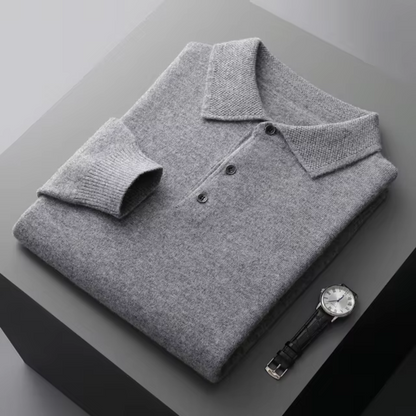 PORTFOLIO Wool Polo Sweater