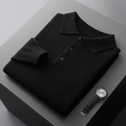 PORTFOLIO Wool Polo Sweater
