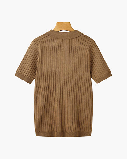 Knitted Polo Shirt