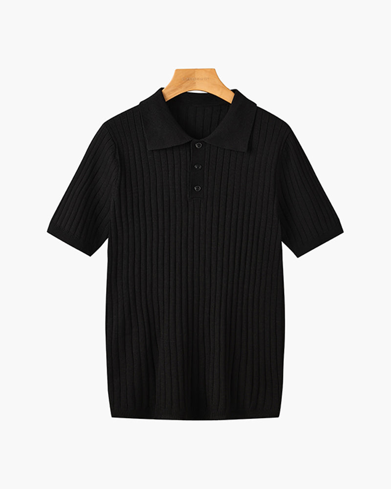 Knitted Polo Shirt